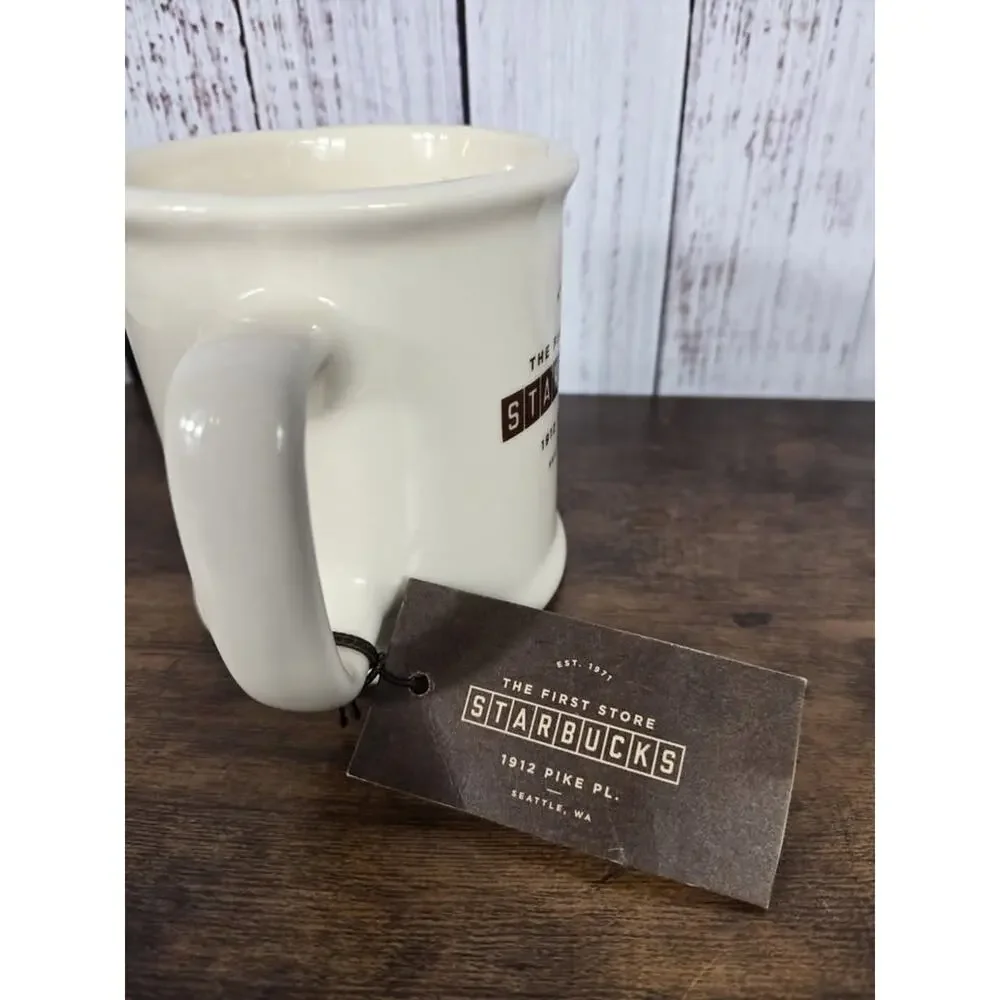 Starbucks The First Store 1912 Pike Place Seattle WA Coffee Tea Mug Made in USA